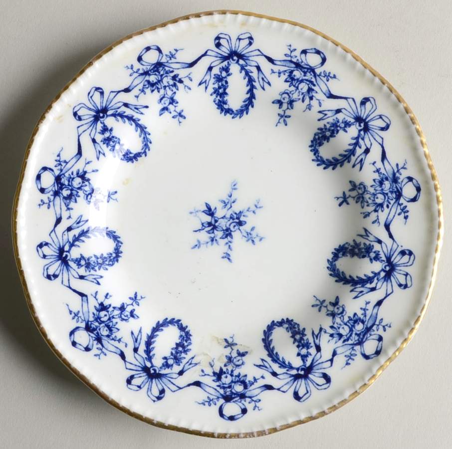Queensbury Blue (Rope Edge) Bread & Butter Plate by Coalport-1