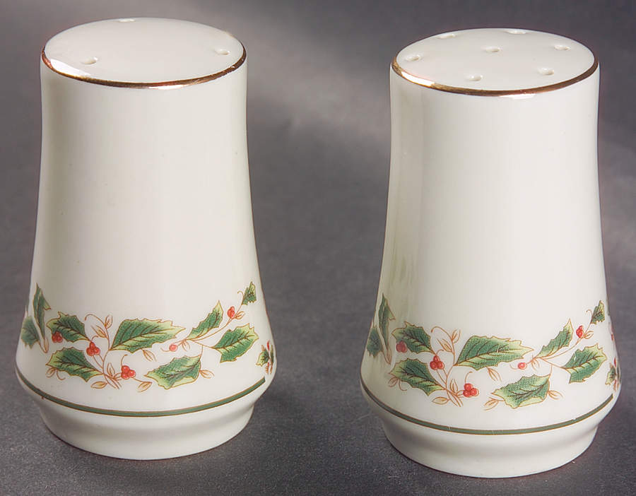 Holly Traditions Salt & Pepper Set by Cambridge Potteries-1