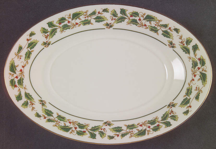 Holly Traditions Underplate for Gravy Boat by Cambridge Potteries-1