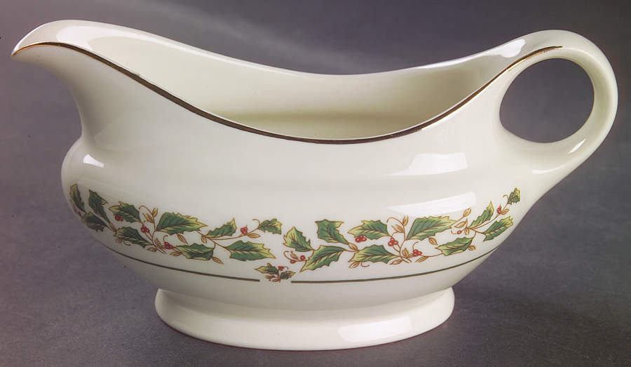 Holly Traditions Gravy Boat by Cambridge Potteries-1