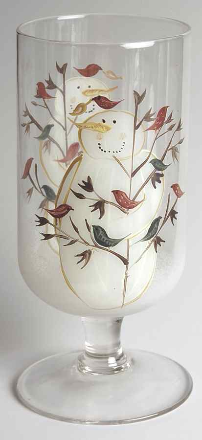 Twilight Snowman (White Stars) 16 Oz Glassware Iced Tea by Certified International-1