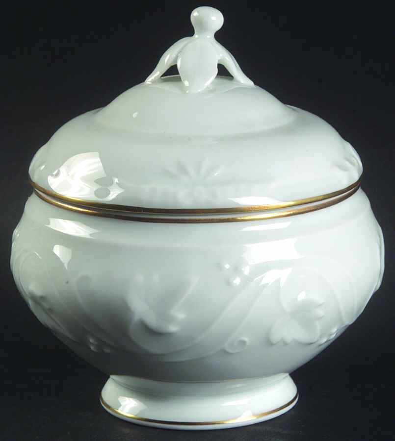 Fil D'Or Sugar Bowl & Lid by Charles Field Haviland-1
