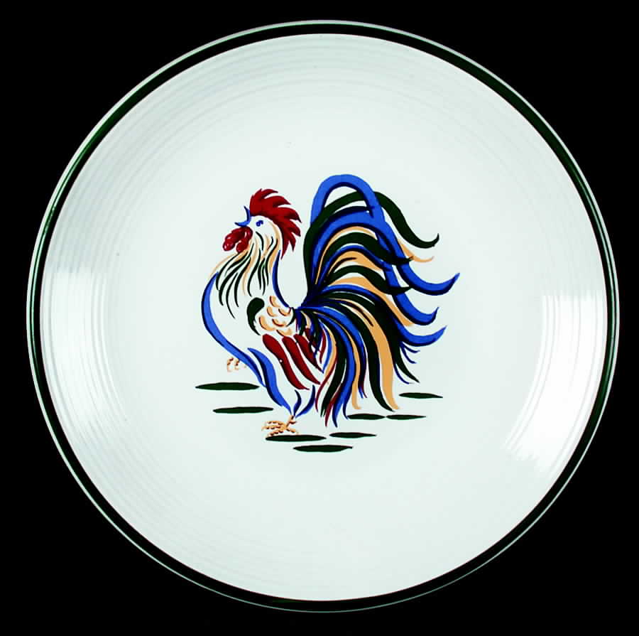 Rooster Sunrise Dinner Plate by Century China-1
