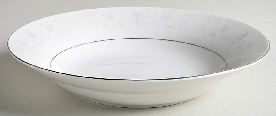 Queens Lace Rim Soup Bowl by Crown Fine China-1