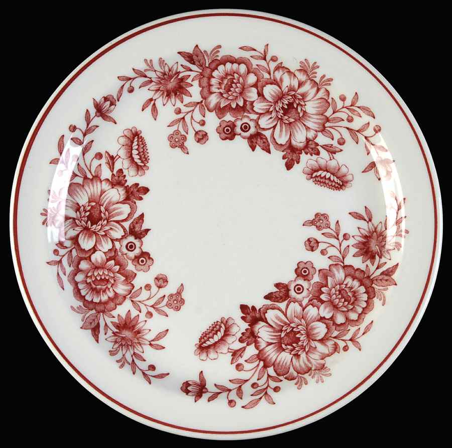 Dayton (Red Ring) Bread & Butter Plate by Carr-1
