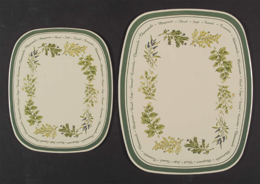 Thymeless Herbs (Corelle) 2-Piece Stove and Counter Mat by Corning Corelle-1
