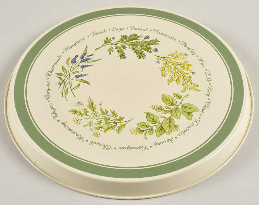 Thymeless Herbs (Corelle) 8" Steel Individual Stove Cover by Corning Corelle-1