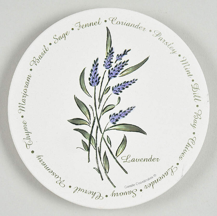 Thymeless Herbs (Corelle) Thirsty Coaster by Corning Corelle-1