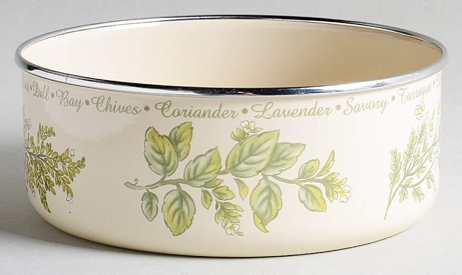 Thymeless Herbs (Corelle) 6" Metal Bowl by Corning Corelle-1