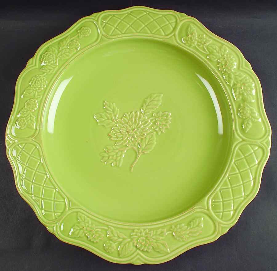 Cuisineware Green 16" Chop Plate (Round Platter) by Certified International-1