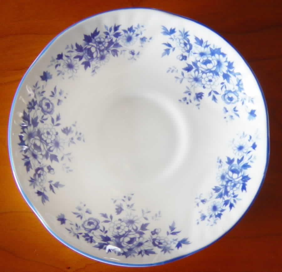 Petite Blue Saucer by Crown Staffordshire-1