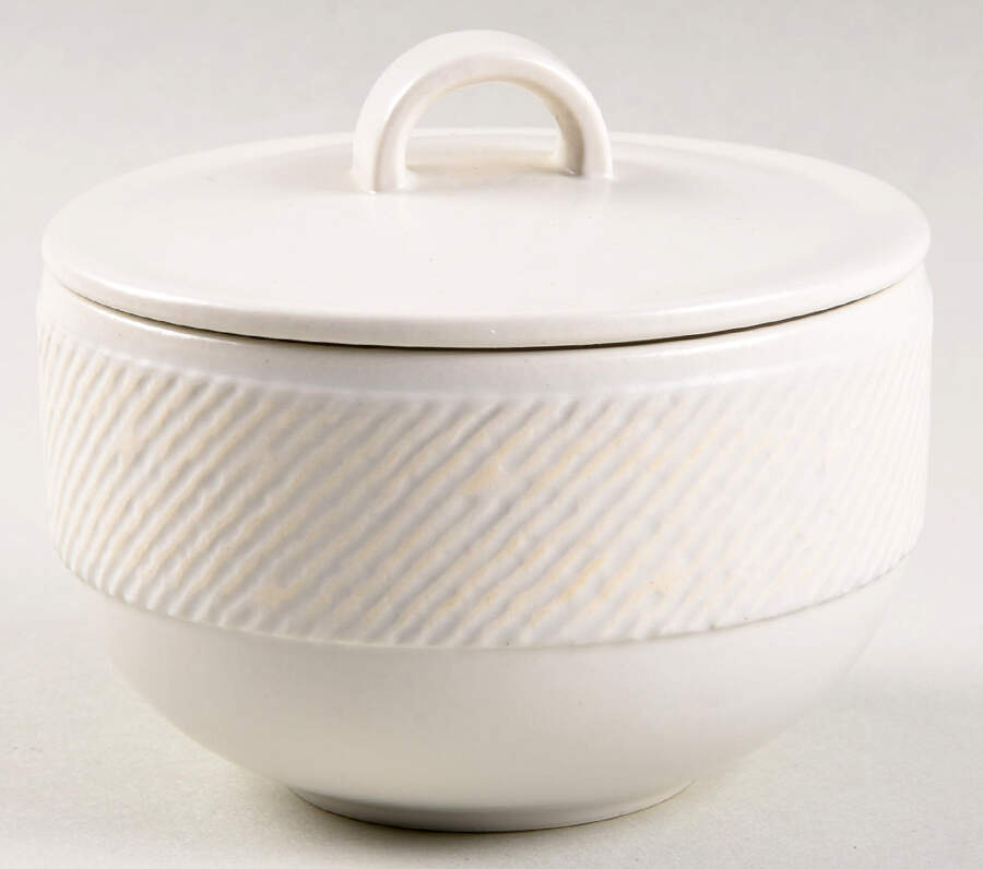 Prairie Sugar Bowl & Lid by Crate & Barrel-1