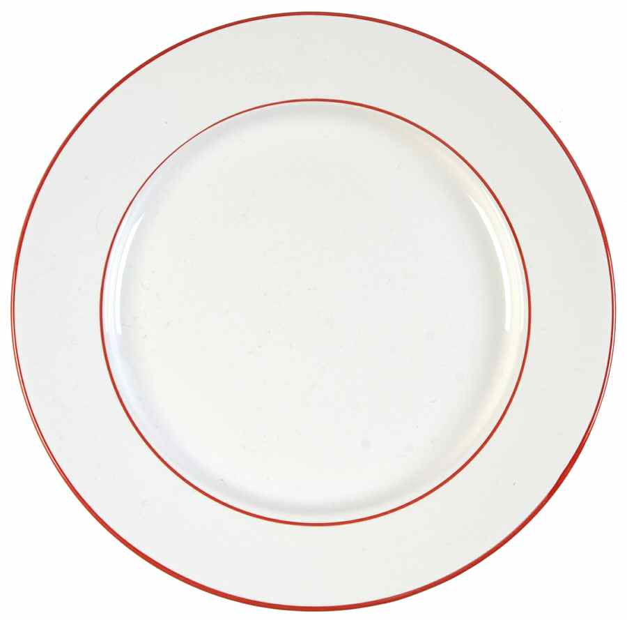 Concentrics Red Salad Plate by The Cellar (China)-1