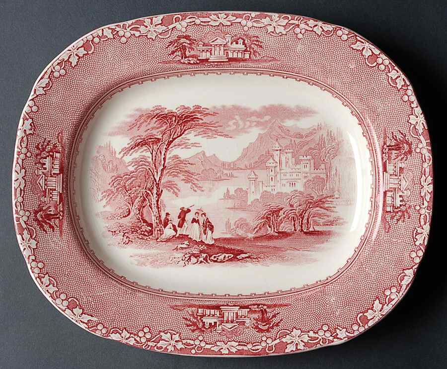 Jenny Lind 11" Oval Serving Platter by Charles Meigh & Sons-1