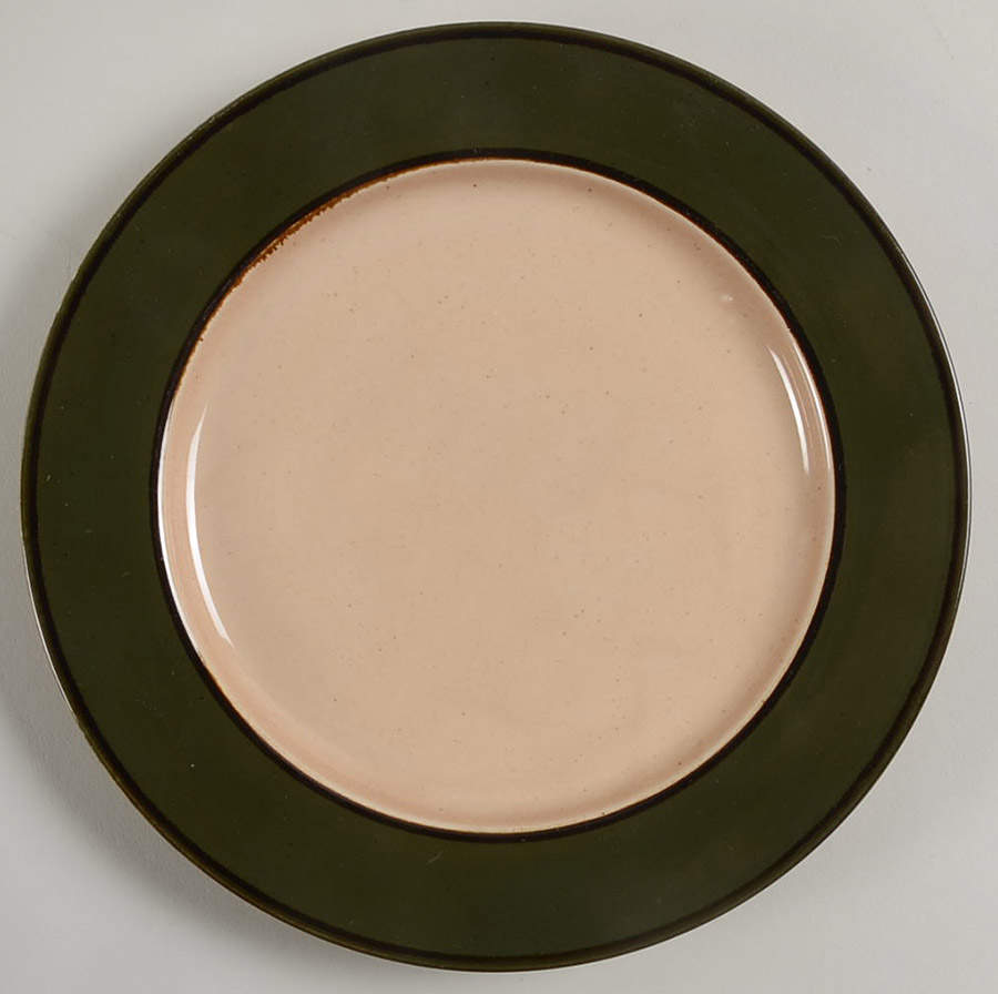 Rustique Green Salad Plate by Cambridge Potteries-1