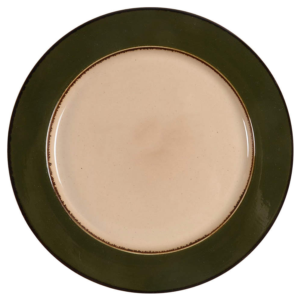Rustique Green Dinner Plate by Cambridge Potteries-1