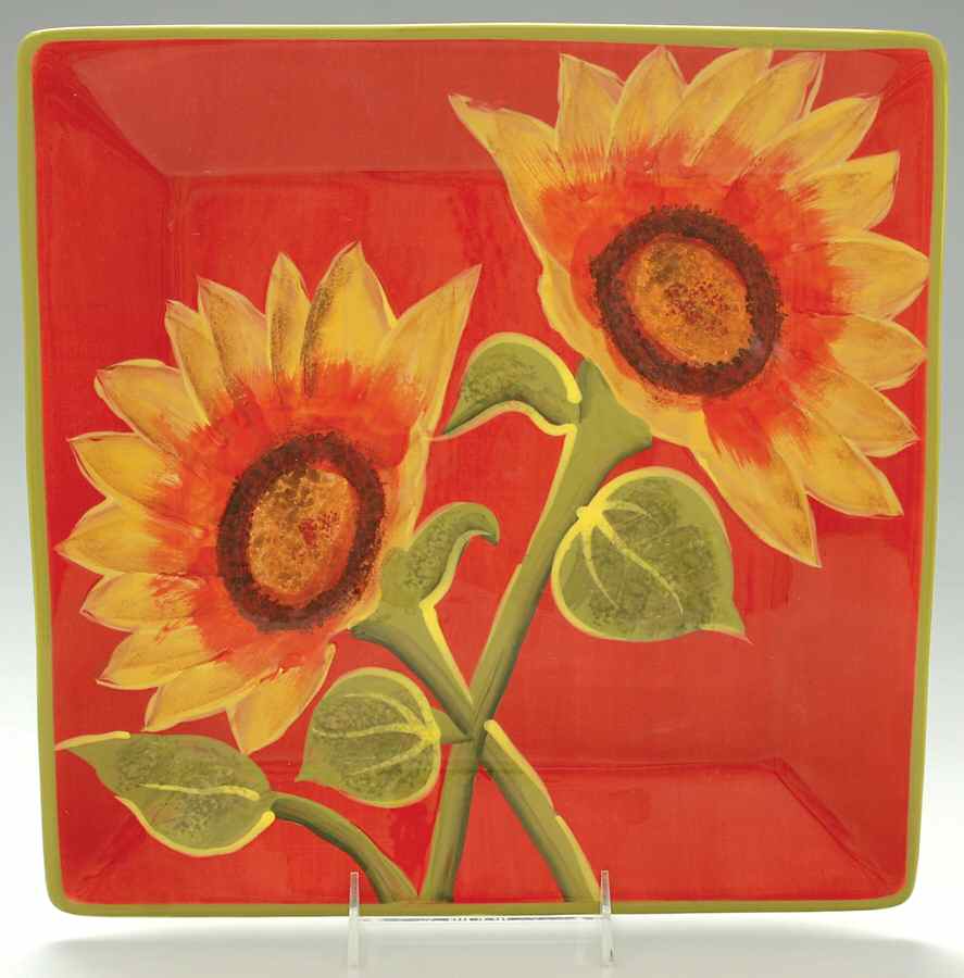 Sunburst 13" Square Serving Platter by Certified International-1