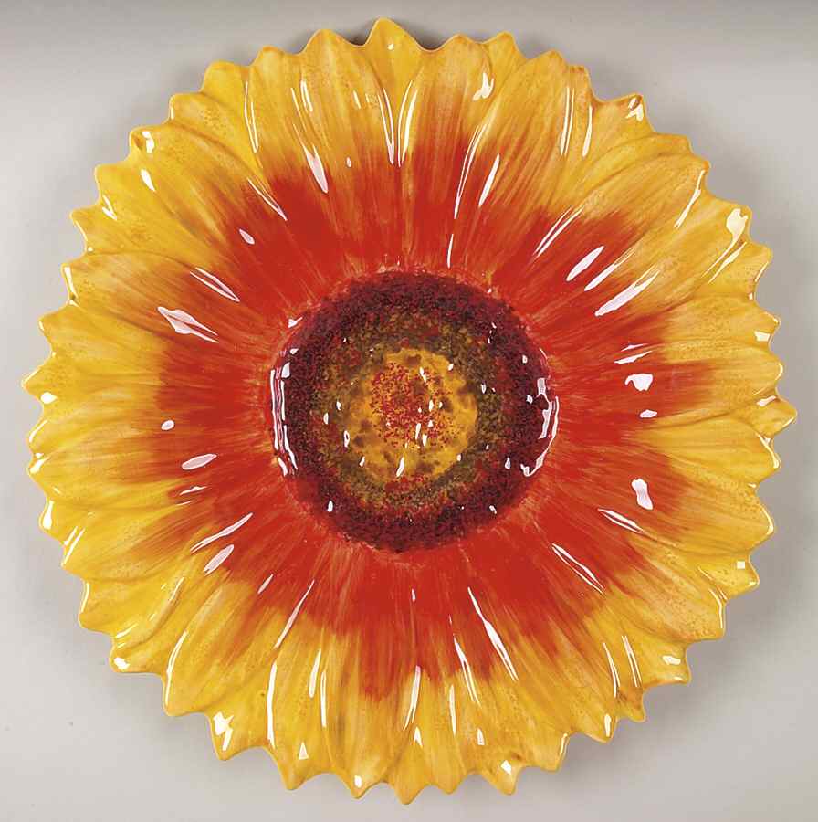 Sunburst 15" Sculpted Round Platter by Certified International-1