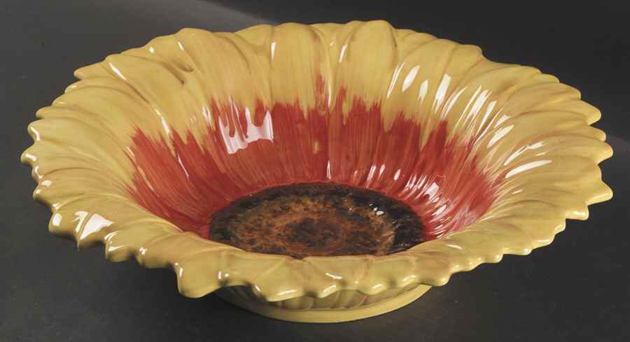 Sunburst 14" Round Figural Serving Bowl by Certified International-1