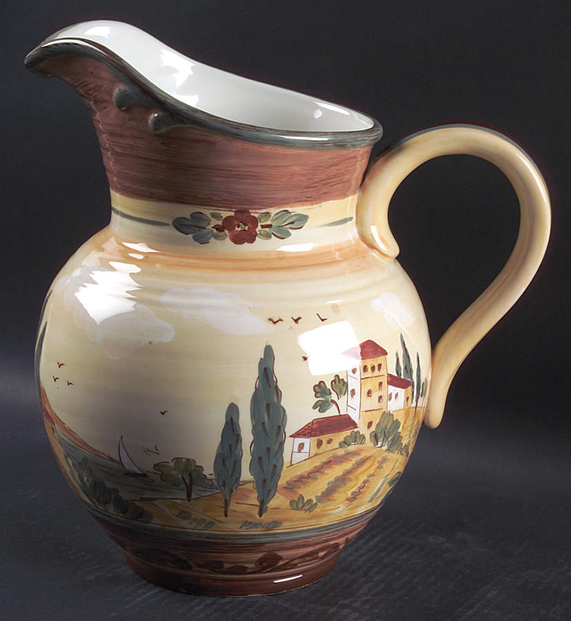 Tuscan Landscape 160 Oz Pitcher by Certified International-1
