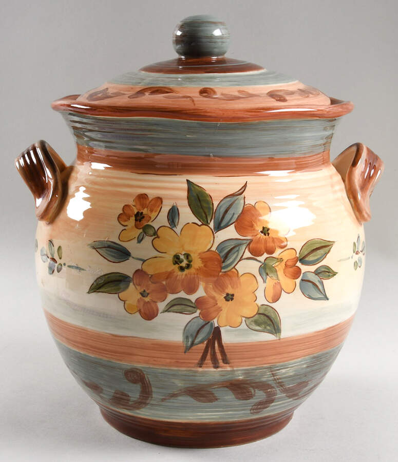 Tuscan Landscape Cookie Jar & Lid by Certified International-1