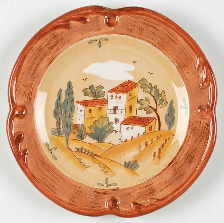 Tuscan Landscape Salad/Dessert Plate by Certified International-1