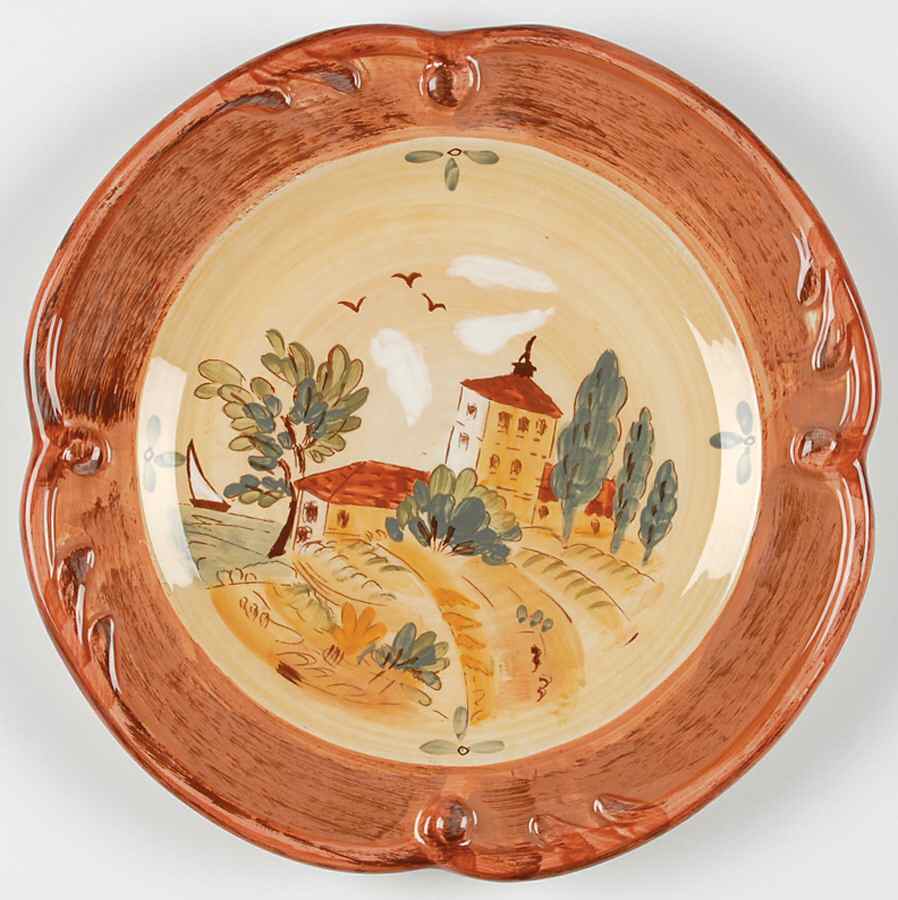 Tuscan Landscape Salad/Dessert Plate by Certified International-1