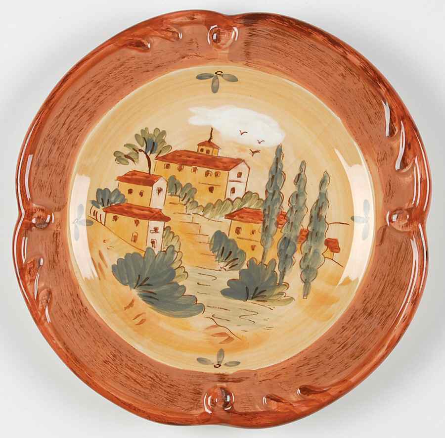 Tuscan Landscape Salad/Dessert Plate by Certified International-1