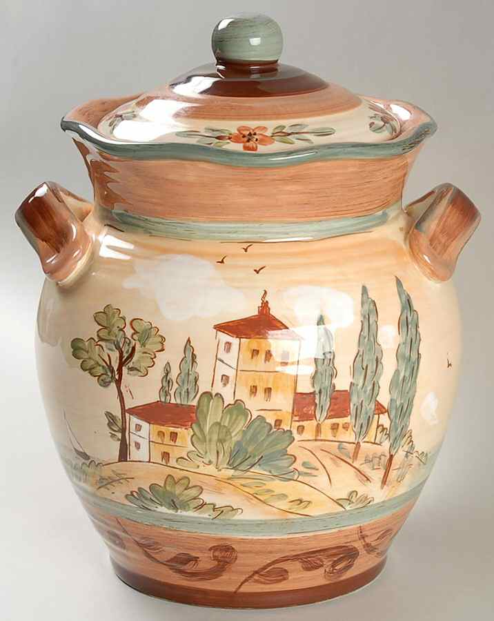 Tuscan Landscape Large Canister & Lid by Certified International-1