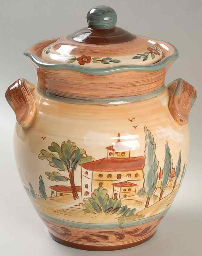 Tuscan Landscape Small Canister & Lid by Certified International-1