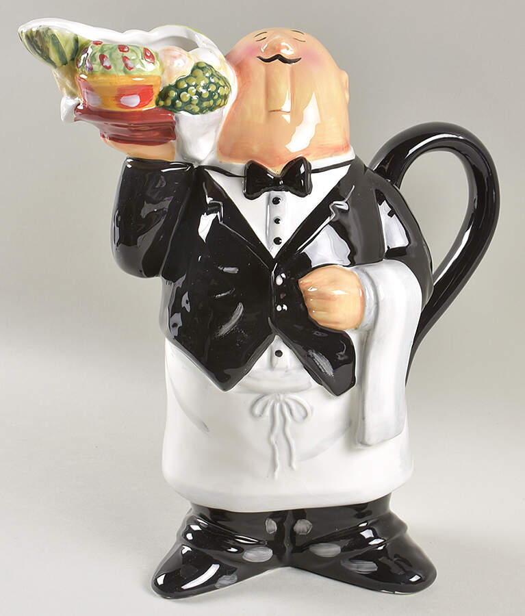 Dinner Is Served Figural Pitcher by Certified International-1