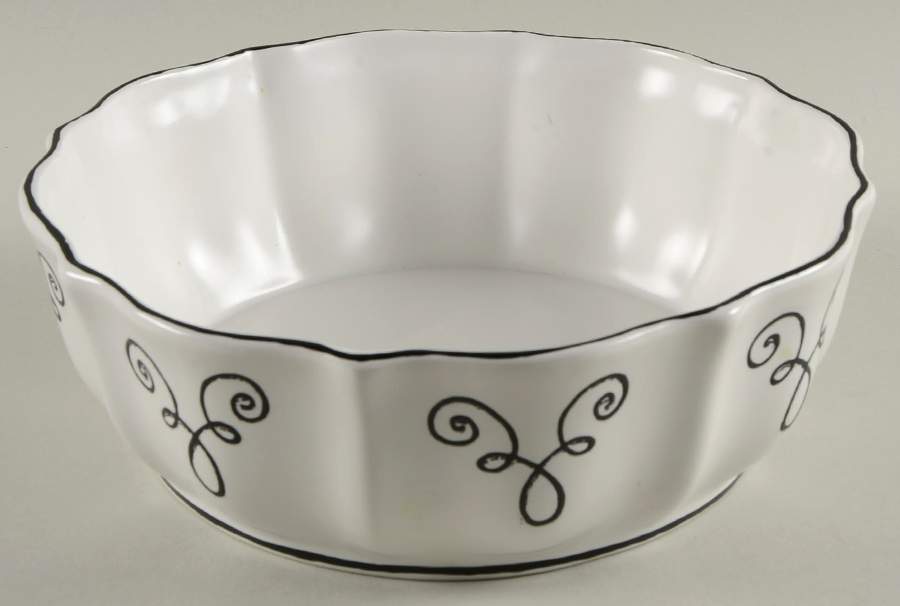 Bon Bonniere Coconut Creme 9" Round Vegetable Bowl by Chaleur-1