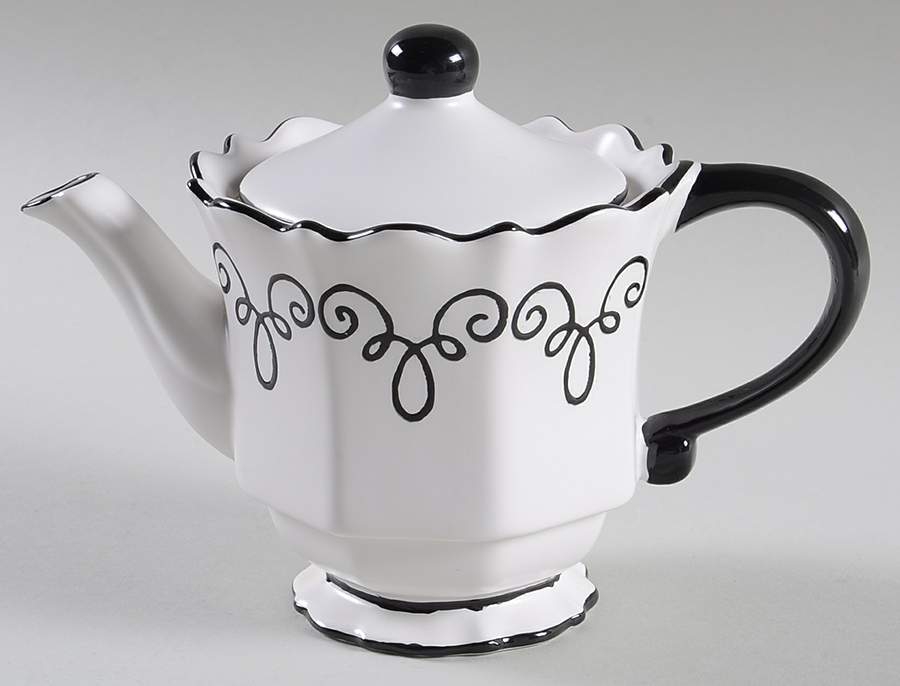 Bon Bonniere Coconut Creme Teapot for Individual Teapot & Lid with Cup by Chaleur-1