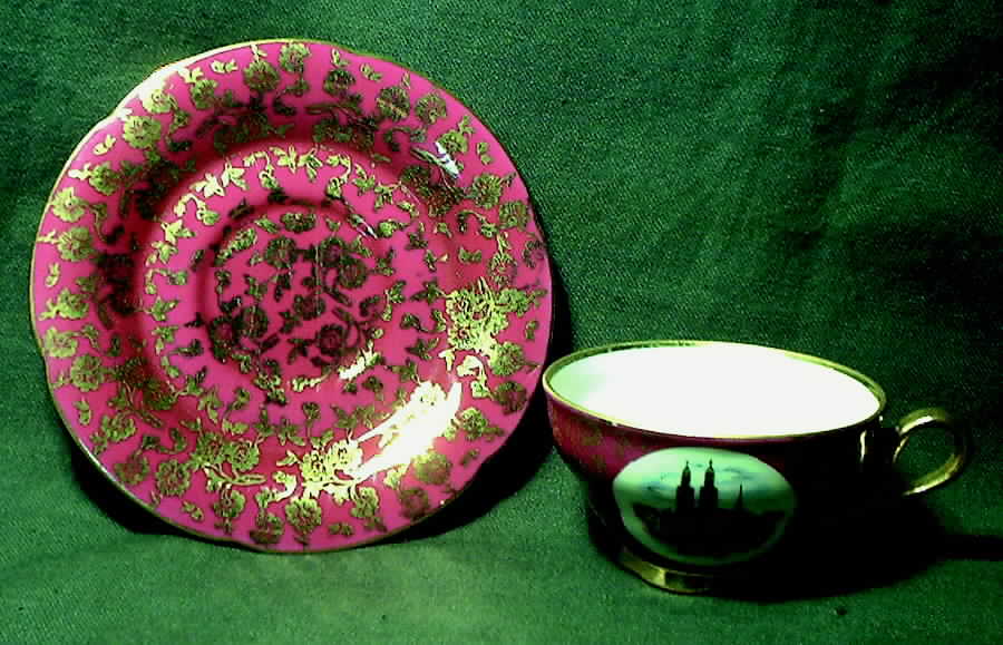 CFK1 Footed Cup & Saucer Set by Cottier Freres (Switzerland)-1