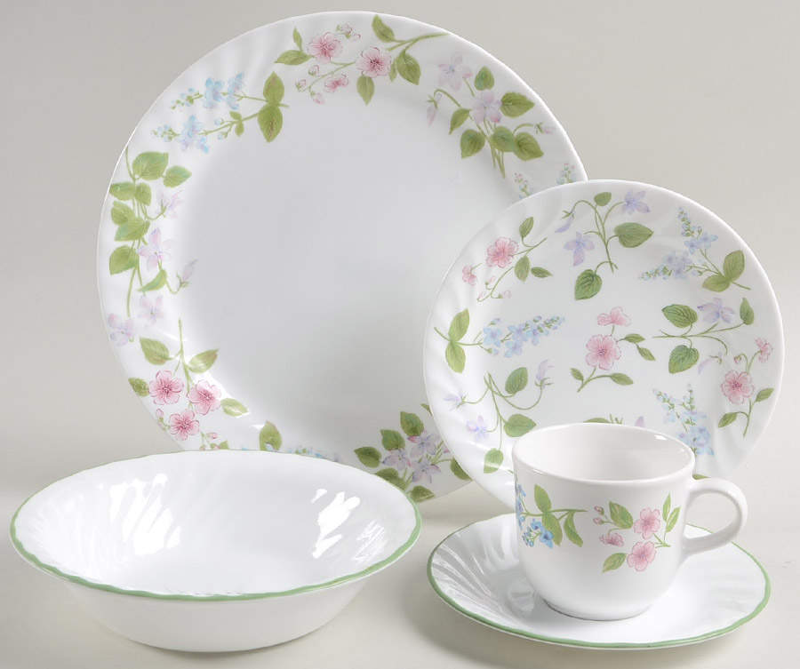 Delicate Array (Corelle) 5 Piece Place Setting by Corning Corelle-1