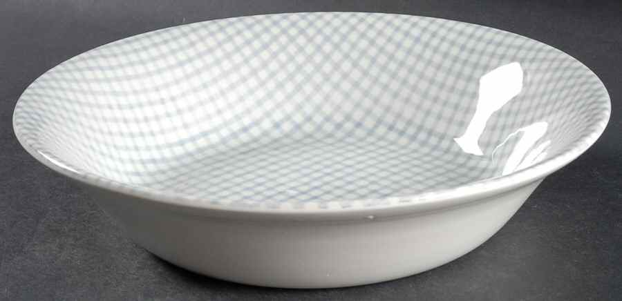 Camden Square Blue 9" Round Vegetable Bowl by Crate & Barrel-1
