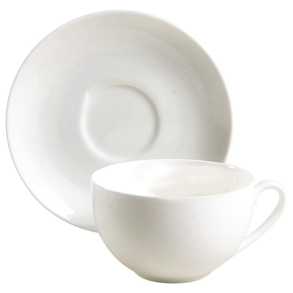 Anna Flat Cup & Saucer Set by Crate & Barrel-1