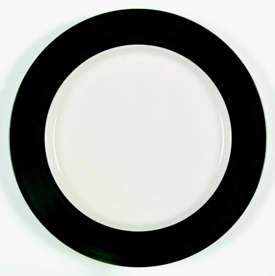 Paris Cafe Green Black Dinner Plate by The Cellar (China)-1