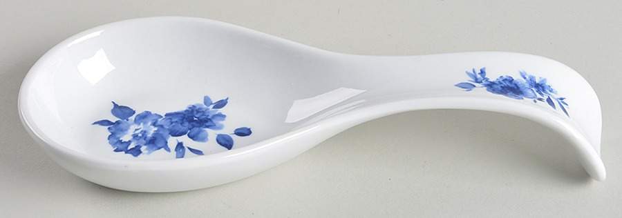 Blue And White Spoon Rest/Holder (Holds 1 Spoon) by Cracker Barrel-1