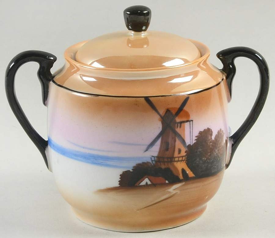 CHK10 Sugar Bowl & Lid by Chikaramachi (Japan)-1