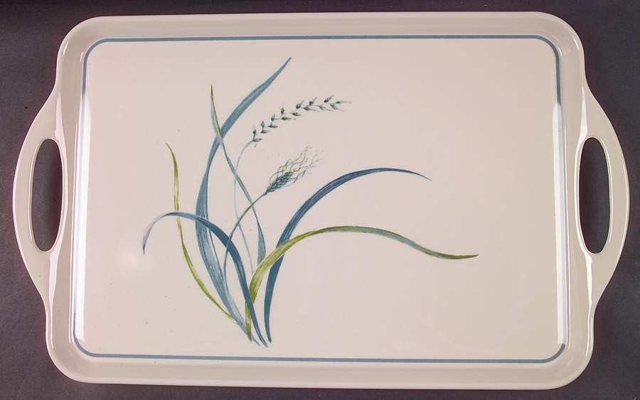 Coastal Breeze (Corelle) Handled Melamine Tray by Corning Corelle-1