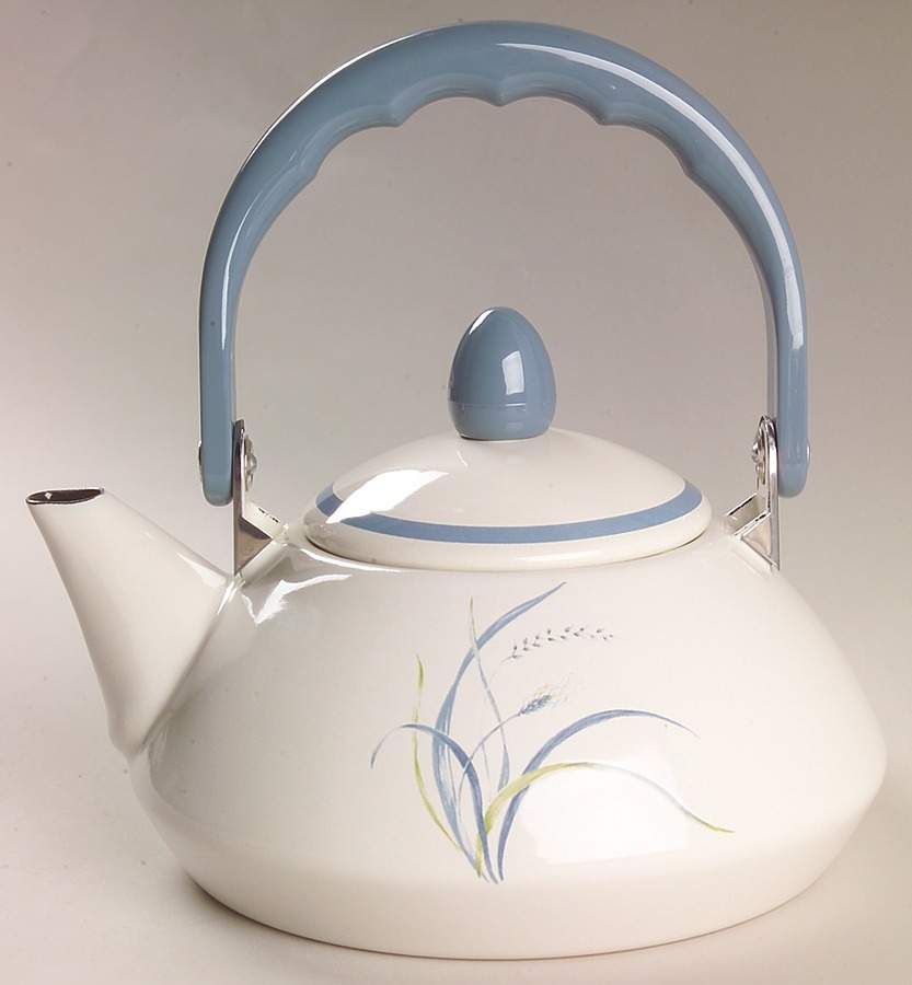 Coastal Breeze (Corelle) Individual Metal Kettle & Lid by Corning Corelle-1