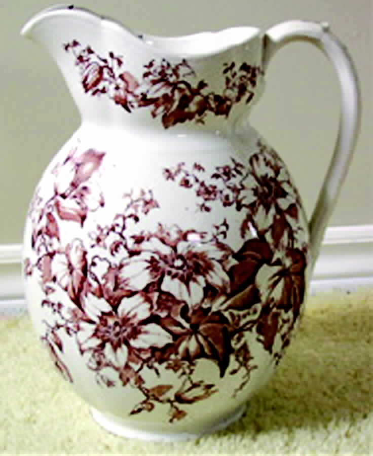 Premier Maroon Pitcher by Clementson Bros-1