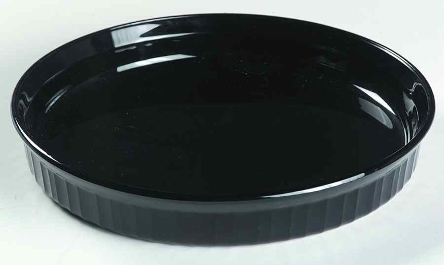 Classic Black 10" Quiche by Corning Corelle-1