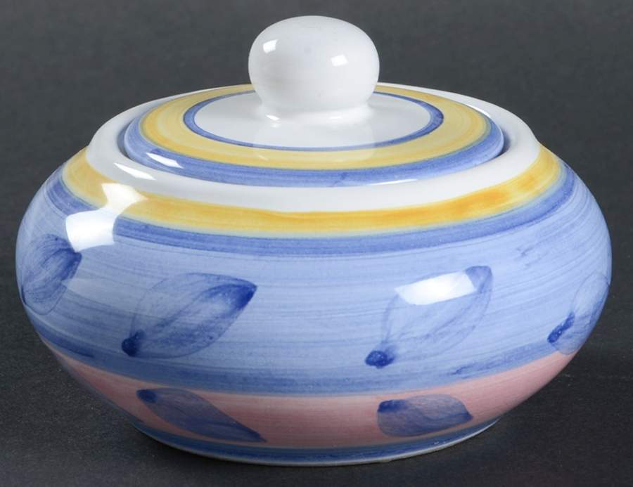 Rosemarino Sugar Bowl & Lid by Caleca-1