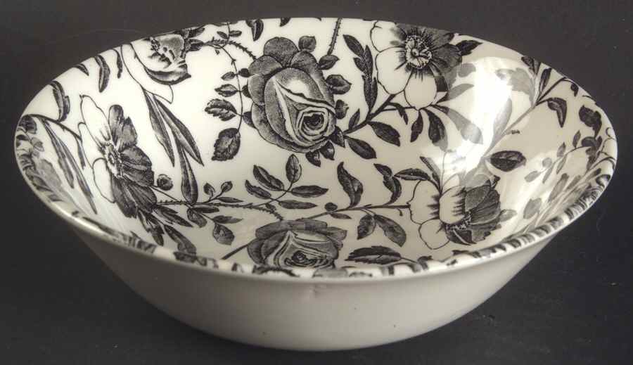 Black Peony Coupe Cereal Bowl by Churchill-1