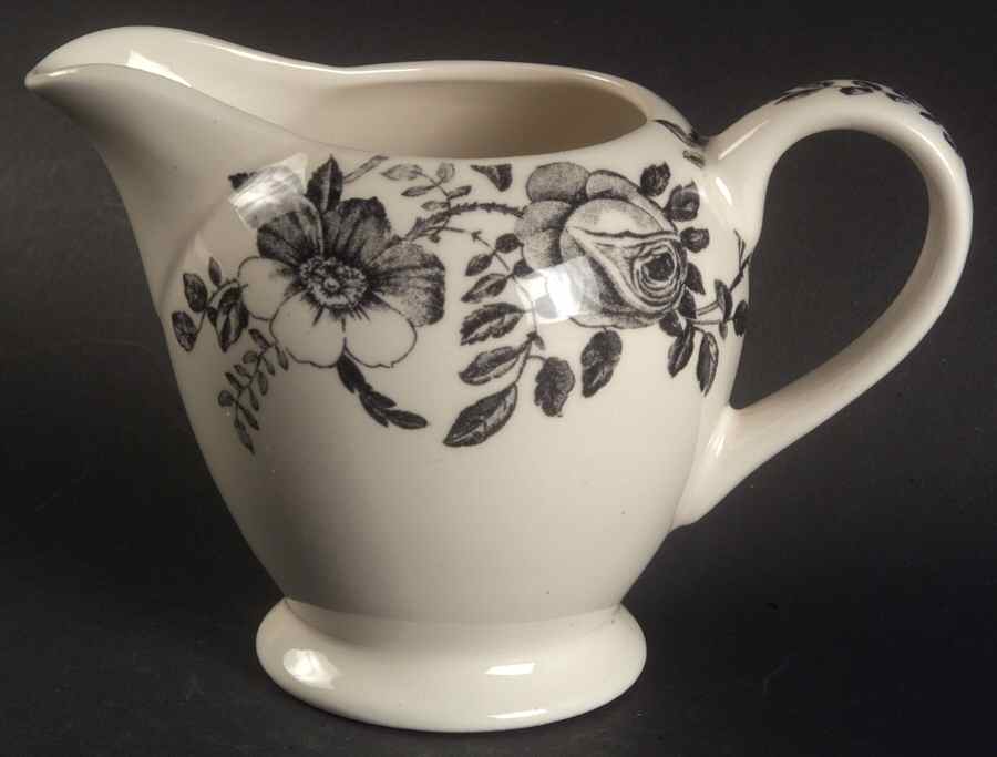 Black Peony Creamer by Churchill-1