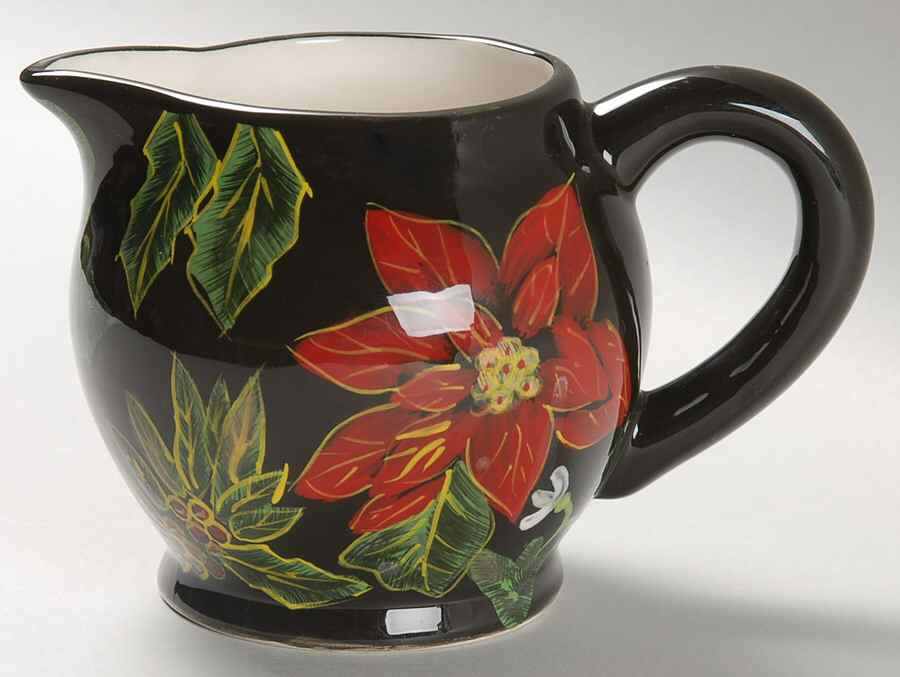 Poinsettia Creamer by Certified International-1