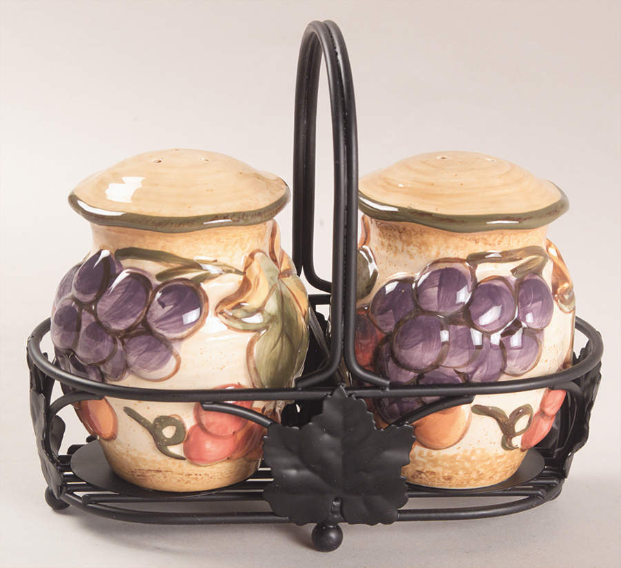 Tuscany Salt & Pepper w/Metal Stand by Certified International-1