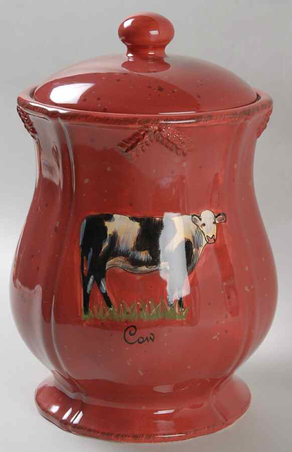 Vintage Farm Extra Large Canister & Lid by Certified International-1